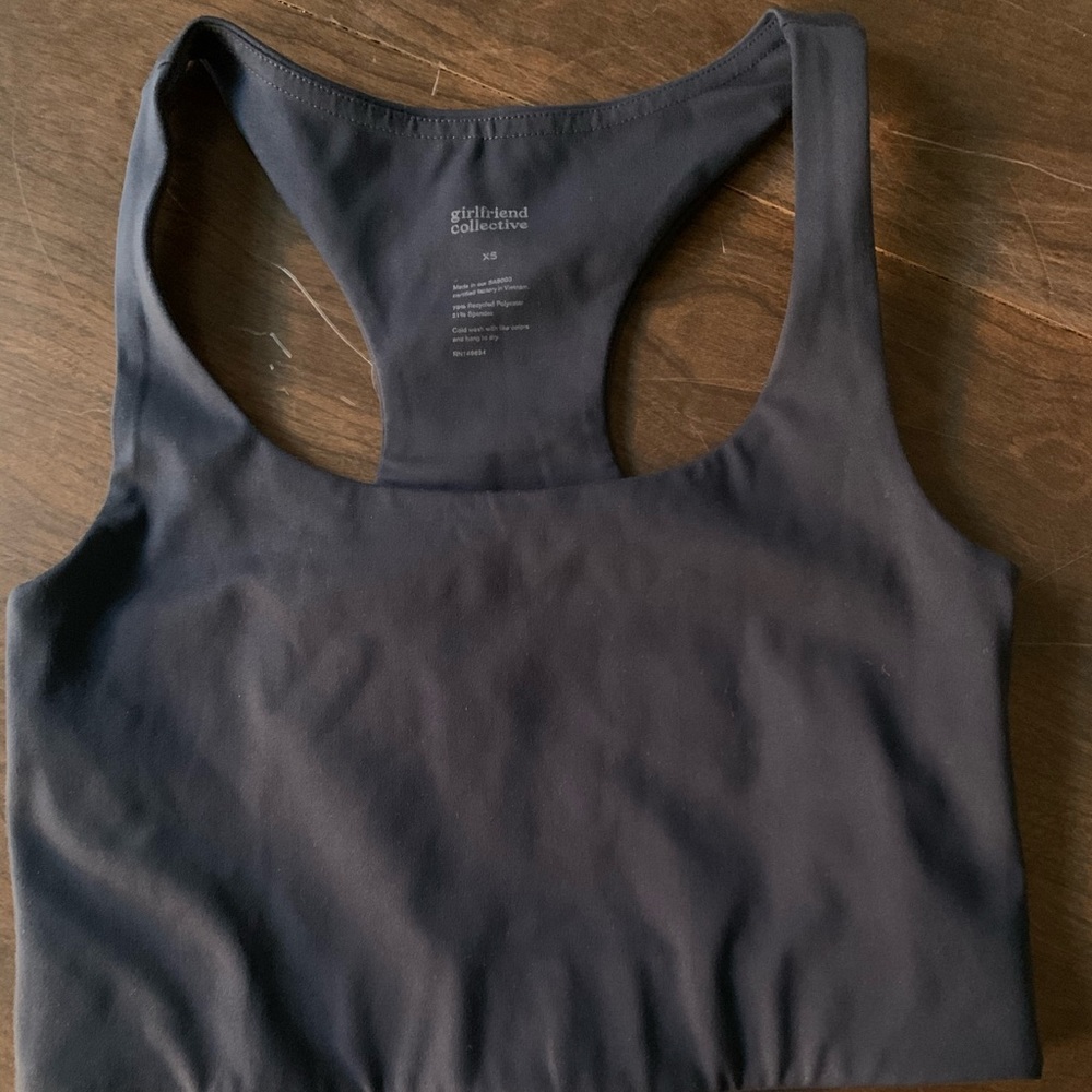Girlfriend Collective Paloma Midnight sports bra